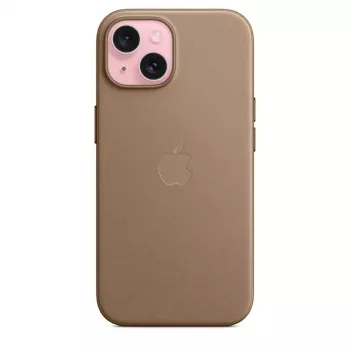 Apple FineWoven Case compatibile MagSafe iPhone 15 Taupe