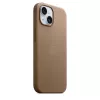 Apple FineWoven Case compatibile MagSafe iPhone 15 Taupe