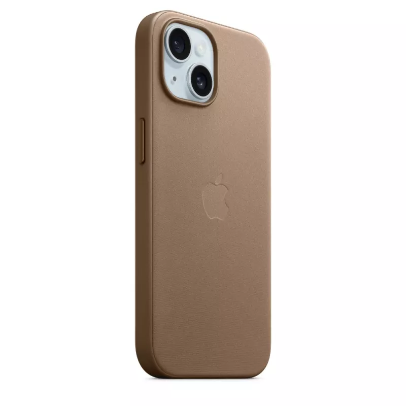 Apple FineWoven Case compatibile MagSafe iPhone 15 Taupe