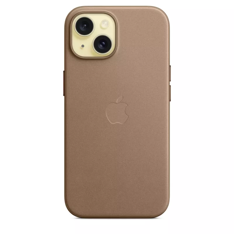 Apple FineWoven Case compatibile MagSafe iPhone 15 Taupe