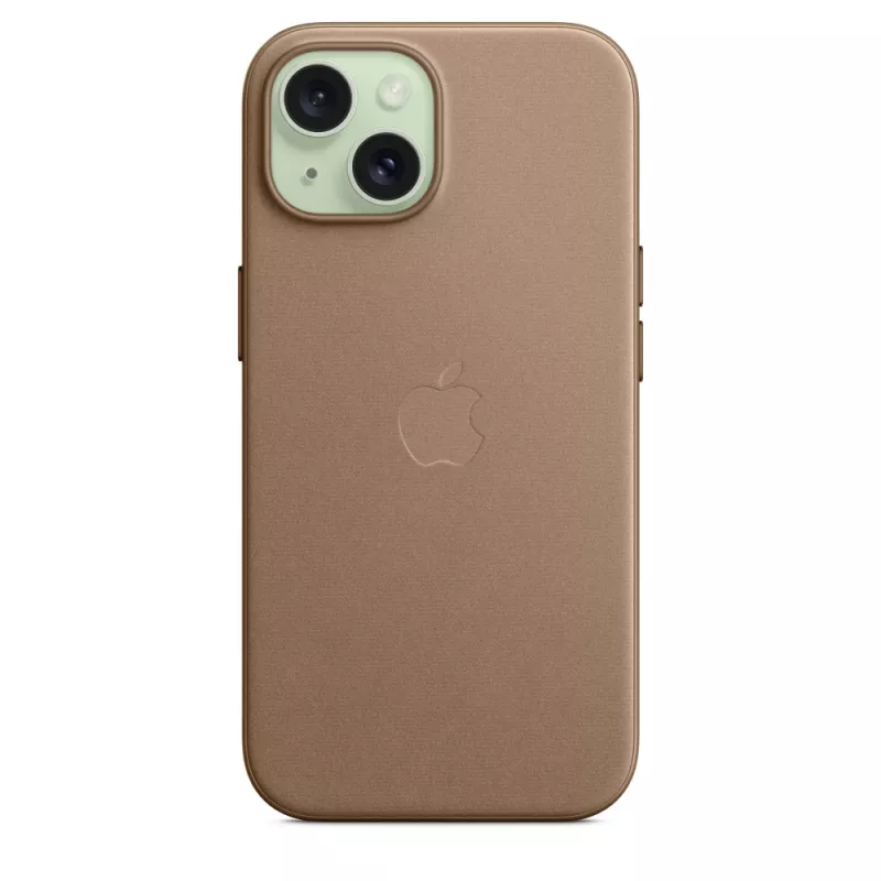 Apple FineWoven Case compatibile MagSafe iPhone 15 Taupe