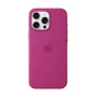 Apple Silicone Case compatibile MagSafe per iPhone 16 Pro Max Fucsia