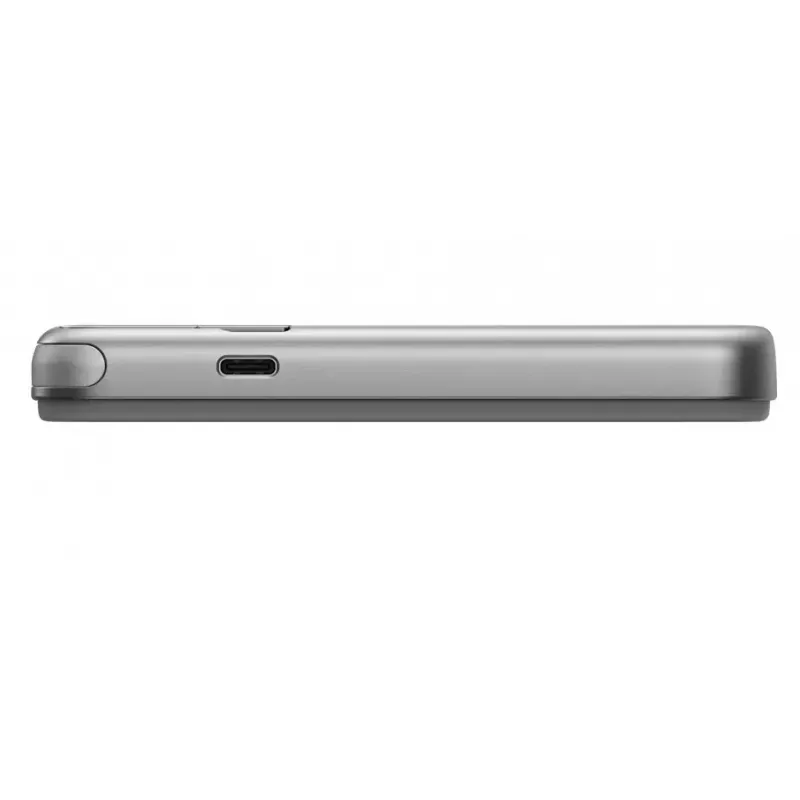 Power bank EcoFlow Rapid 5000 (litio-ione 5000 mAh, ricarica rapida PD, 30 W totali, wireless, USB-C, argento)