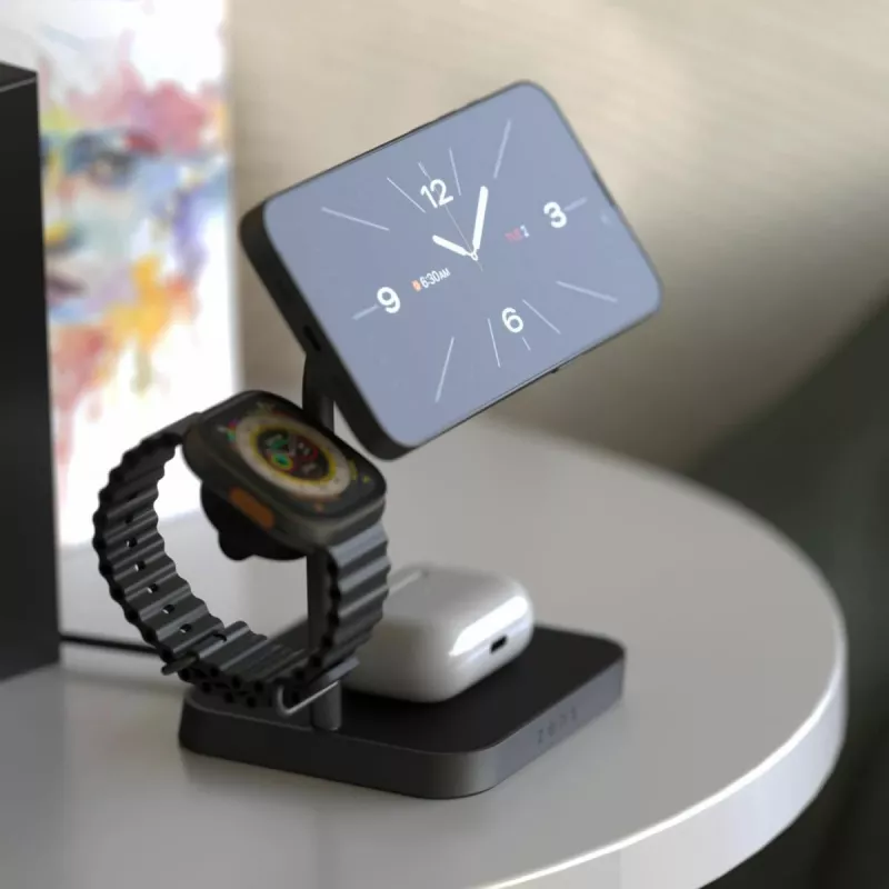 ZENS Office Charger Pro 3 nero ricarica wireless rapida per interni AC