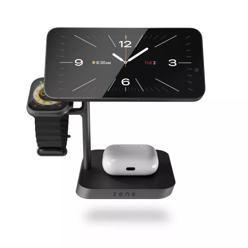 ZENS Office Charger Pro 3 nero ricarica wireless rapida per interni AC