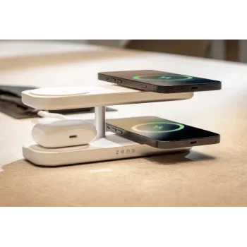 ZENS Quattro Wireless Charger Pro 4 bianco