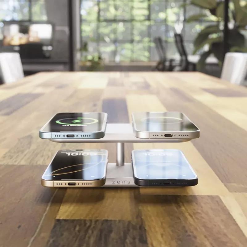ZENS Quattro Wireless Charger Pro 4 bianco