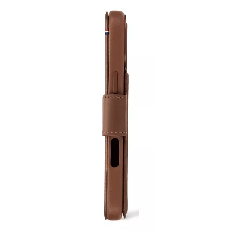 Decoded custodia per cellulare in pelle rimovibile con portafoglio per iPhone 16 Pro – marrone, pelle vera, microfibra, schermo 6,3 pollici, 3 scomparti per carte