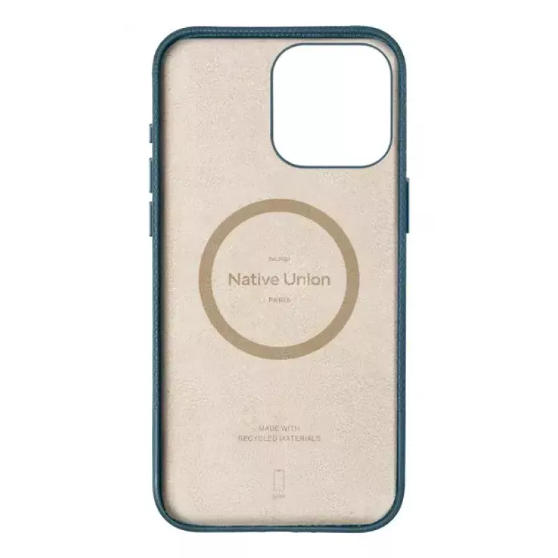 Native Union (Re)Classic custodia per iPhone, RECLA-NAV-NP24PM, blu navy