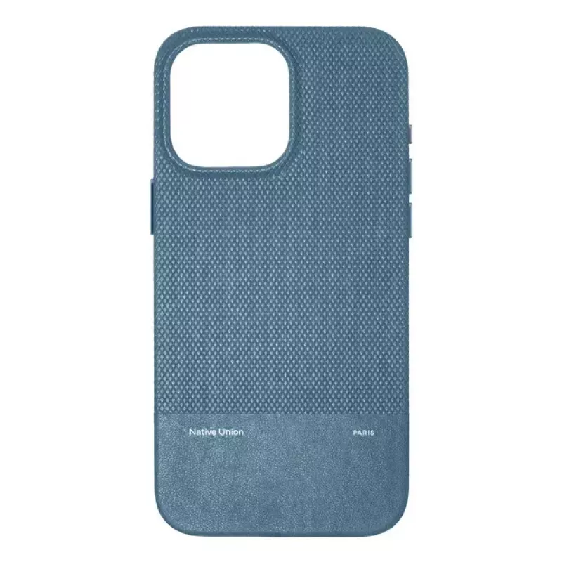 Native Union (Re)Classic custodia per iPhone, RECLA-NAV-NP24PM, blu navy