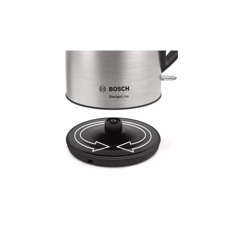 Bosch TWK3P420 bollitore 1,7 l 2400 W nero, acciaio inox