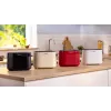 Tostapane Bosch TAT2M124 — 2 fette 950 W, rosso, centratura pane, scongelamento, lift