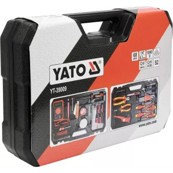 Set di utensili da meccanico Yato YT-39009 — set da 68 pezzi, attacco 1/4 inch, valigetta nera