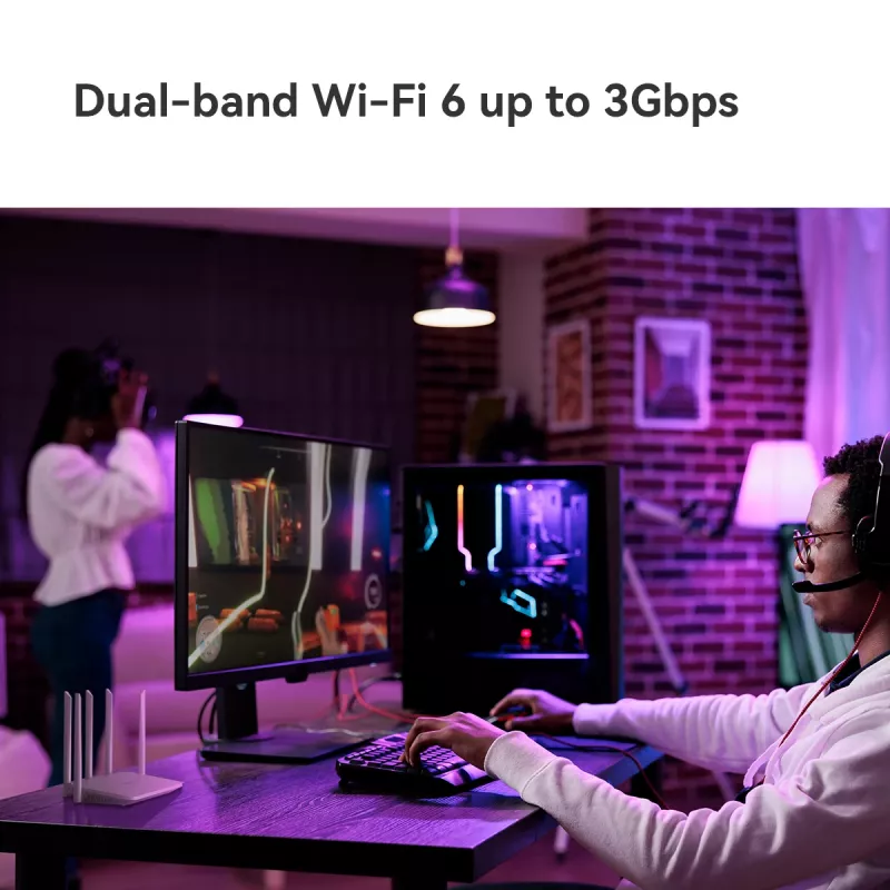 Router WLAN Imou HX21 Gigabit Ethernet dual-band (2,4 GHz / 5 GHz) bianco