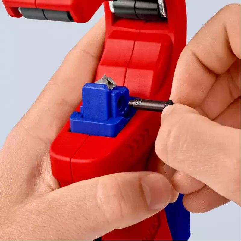 Knipex DP50 90 23 01 BK tagliatubi, rosso/blu