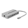 Docking station mini USB-C Lindy DST-Mx Duo per laptop/MacBook con doppio display (4K) e ricarica pass-through 100 W