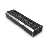 Hub USB 3.0 Lindy 10 porte con interruttori on/off