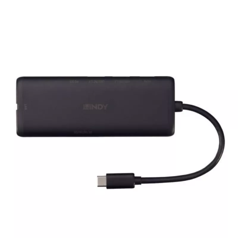 Docking station mini USB-C per laptop Lindy DST-Mini con supporto 4K e ricarica pass-through 100W
