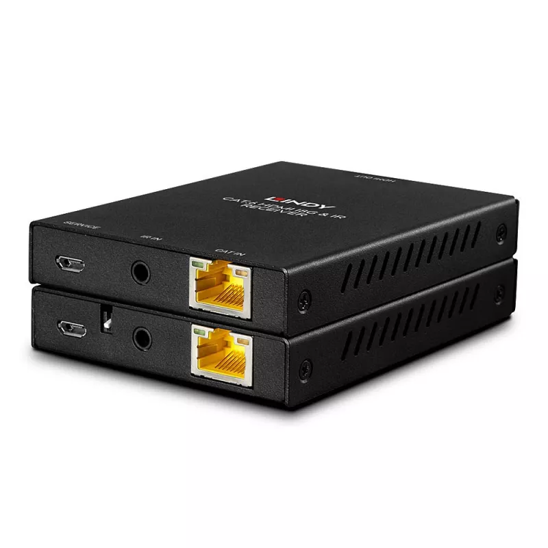 Extender HDMI 4K60 e IR Cat.6 Lindy 50m con PoC e Loop Out