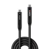 Cavo ibrido USB 3.2 Gen 1 e DP 1.4 Type-C Lindy 10m, 10 m, USB C, USB C, USB 3.2 Gen 1 (3.1 Gen 1), nero