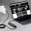 Docking station micro per laptop USB-C Lindy DST-Micro 140 con supporto 4K e cavo di ricarica 1,4 m 60W