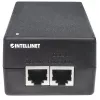Intellinet iniettore Gigabit Ultra PoE+, 1 porta 60 W, conforme IEEE 802.3bt e IEEE 802.3at/af, case in plastica