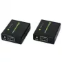 Trasmettitore e ricevitore AV TECHLY IDATA EXT-E70 — prolunga HDMI su cavo Cat6/6a/7, Full HD 1920x1080, 60 m, 10,2 Gbit/s, HDCP, nero