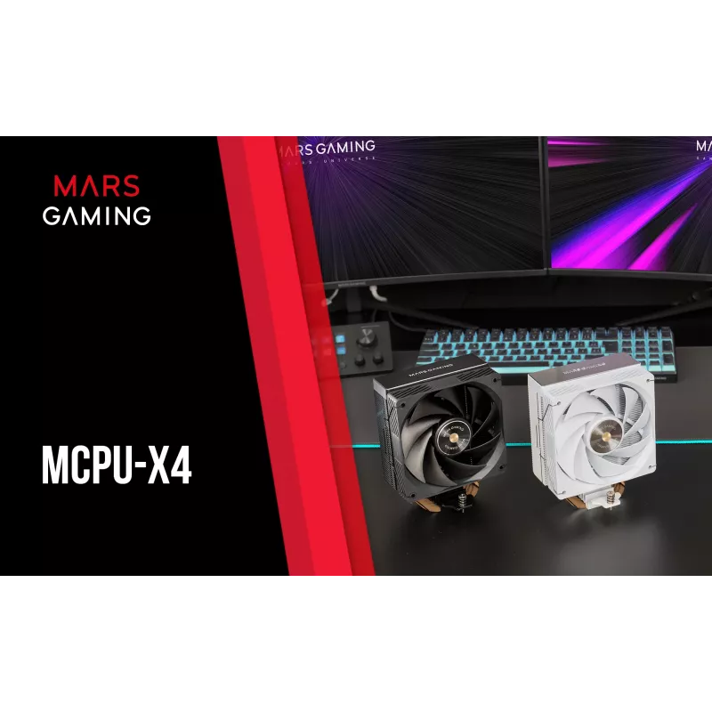 Mars Gaming MCPU-X4 dissipatore ad aria per processore 12 cm nero 1 pz.