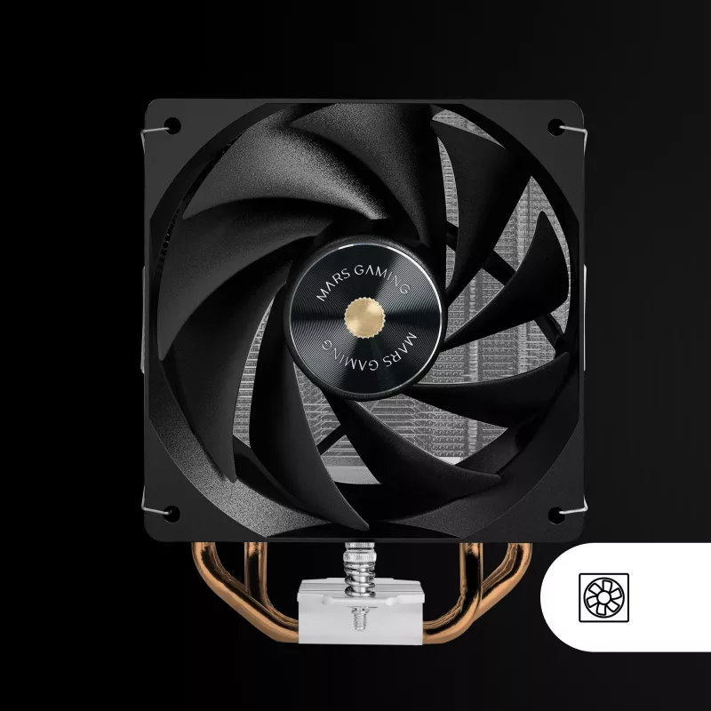 Mars Gaming MCPU-X4 dissipatore ad aria per processore 12 cm nero 1 pz.