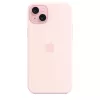 Custodia in silicone Apple compatibile MagSafe iPhone 15 Plus rosa chiaro