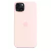Custodia in silicone Apple compatibile MagSafe iPhone 15 Plus rosa chiaro
