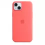Custodia in silicone Apple compatibile MagSafe iPhone 15 Plus guava