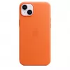 Custodia in pelle Apple compatibile MagSafe iPhone 14 Plus arancione