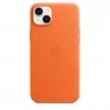 Custodia in pelle Apple compatibile MagSafe iPhone 14 Plus arancione