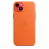 Custodia in pelle Apple compatibile MagSafe iPhone 14 Plus arancione