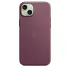 Custodia Apple FineWoven compatibile MagSafe iPhone 15 Plus mulberry