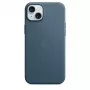 Custodia Apple FineWoven compatibile MagSafe iPhone 15 Plus blu pacifico
