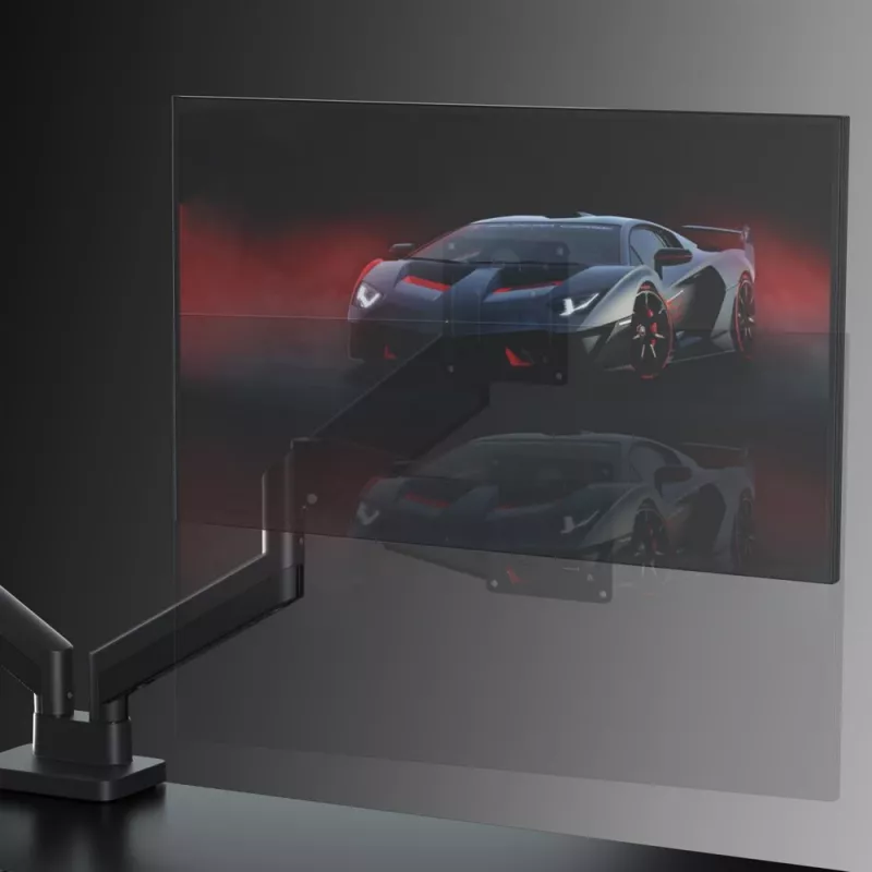 Braccio doppio per monitor regolabile da scrivania GEMBIRD 17-32 pollici, nero
