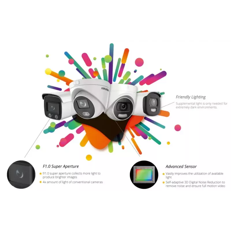 Telecamera di sicurezza IP Hikvision DS-2CD2327G2-LU(2.8mm)(C) 1920 x 1080