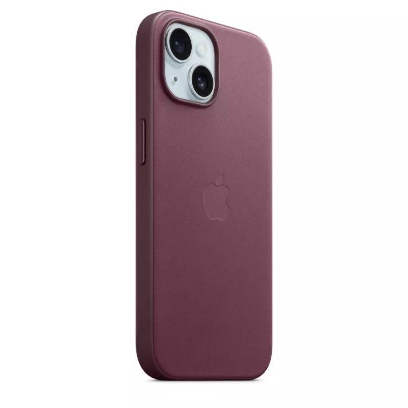 APPLE custodia FineWoven compatibile MagSafe iPhone 15 Mulberry