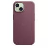 APPLE custodia FineWoven compatibile MagSafe iPhone 15 Mulberry