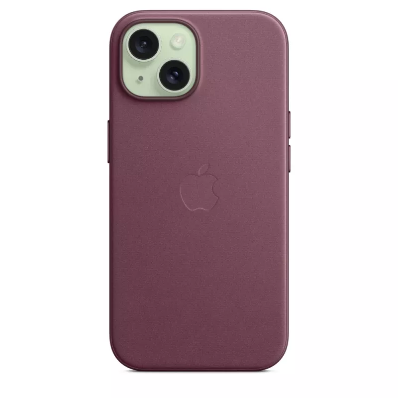 APPLE custodia FineWoven compatibile MagSafe iPhone 15 Mulberry