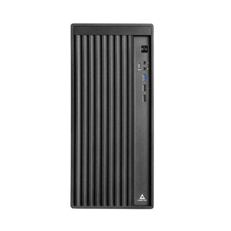 Chieftec BS-20B-OP case per PC Mini Tower, microATX/Mini-ITX, senza alimentatore, 2x 3,5″, 2x 2,5″, 1x 5,25″ vano, scheda grafica max 270 mm, USB-C, ventola da 90 mm, nero