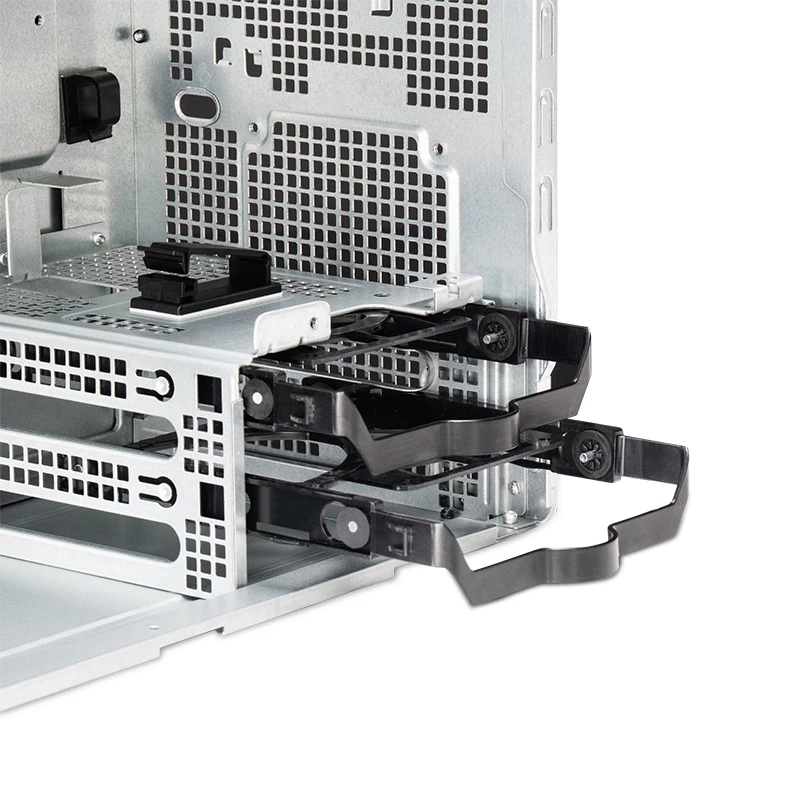Chieftec BS-20B-OP case per PC Mini Tower, microATX/Mini-ITX, senza alimentatore, 2x 3,5″, 2x 2,5″, 1x 5,25″ vano, scheda grafica max 270 mm, USB-C, ventola da 90 mm, nero