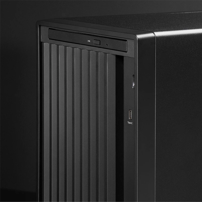 Chieftec BS-20B-OP case per PC Mini Tower, microATX/Mini-ITX, senza alimentatore, 2x 3,5″, 2x 2,5″, 1x 5,25″ vano, scheda grafica max 270 mm, USB-C, ventola da 90 mm, nero