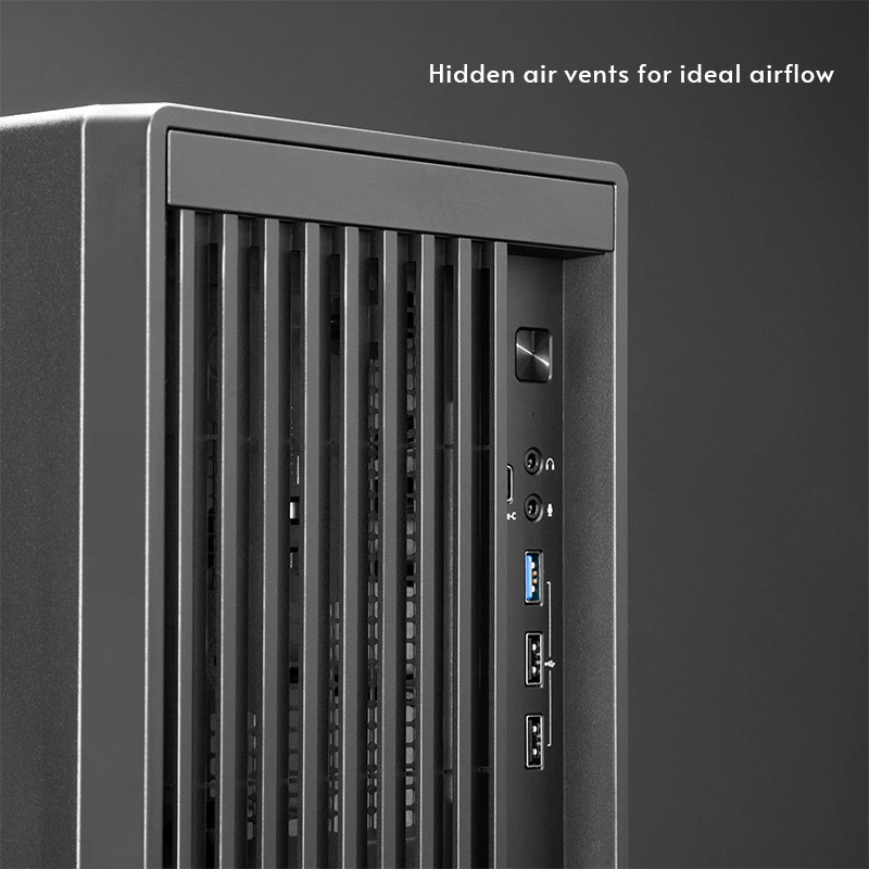 Chieftec BS-20B-OP case per PC Mini Tower, microATX/Mini-ITX, senza alimentatore, 2x 3,5″, 2x 2,5″, 1x 5,25″ vano, scheda grafica max 270 mm, USB-C, ventola da 90 mm, nero