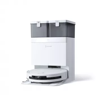 Robot aspirapolvere Ecovacs Deebot T50 Pro Omni — 185 min. di autonomia, batteria 6400 mAh, capacità polvere base 3 L, navigazione D-ToF Lidar, lavaggio a umido, capacità di arrampicata 9 mm