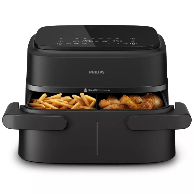Philips serie 1000 NA150/00 friggitrice doppia 7 l a installazione libera 2450 W friggitrice ad aria nera
