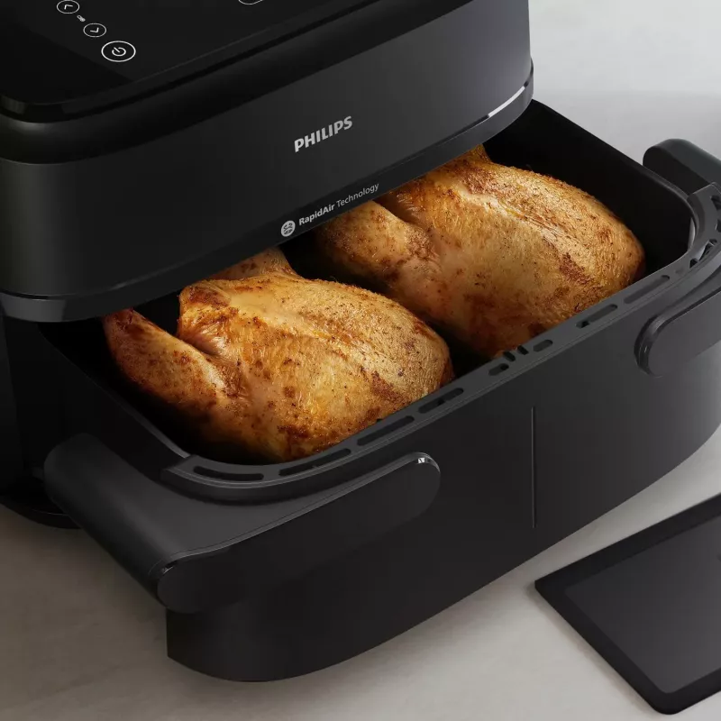 Philips serie 1000 NA150/00 friggitrice doppia 7 l a installazione libera 2450 W friggitrice ad aria nera