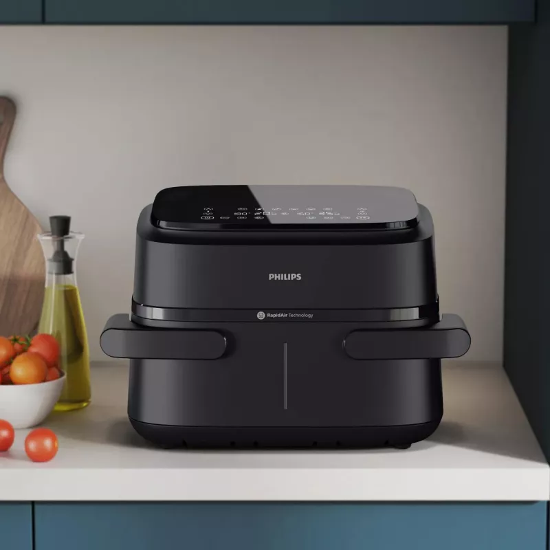 Philips serie 1000 NA150/00 friggitrice doppia 7 l a installazione libera 2450 W friggitrice ad aria nera
